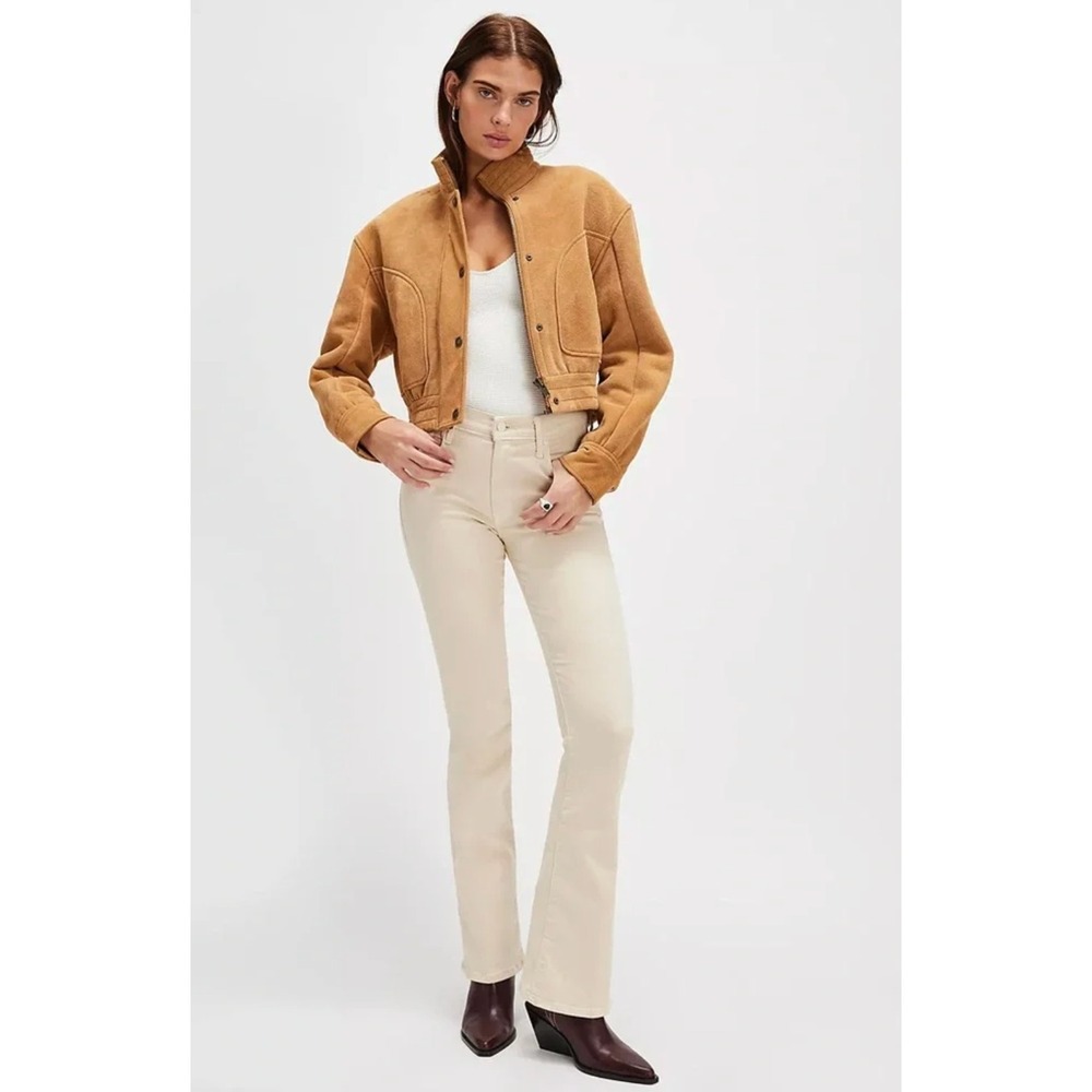 NEW Mother the Weekender Sneak in Playdate‎ Size 25 Beige Flare 70s Western